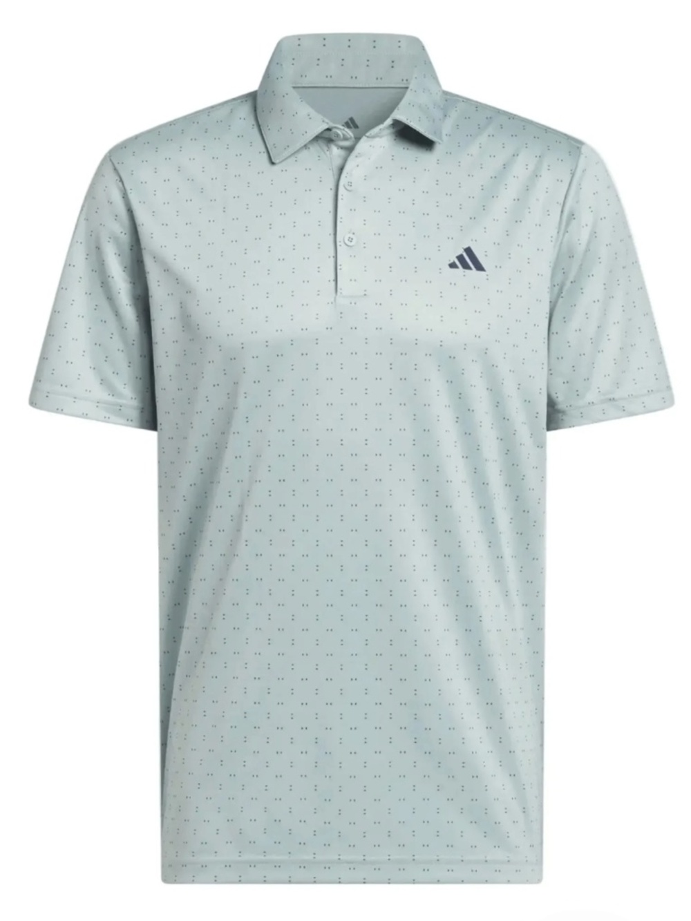 NWT - Men’s adidas - Performance Golf Polo -Textured Print - Sage/Navy - Size M